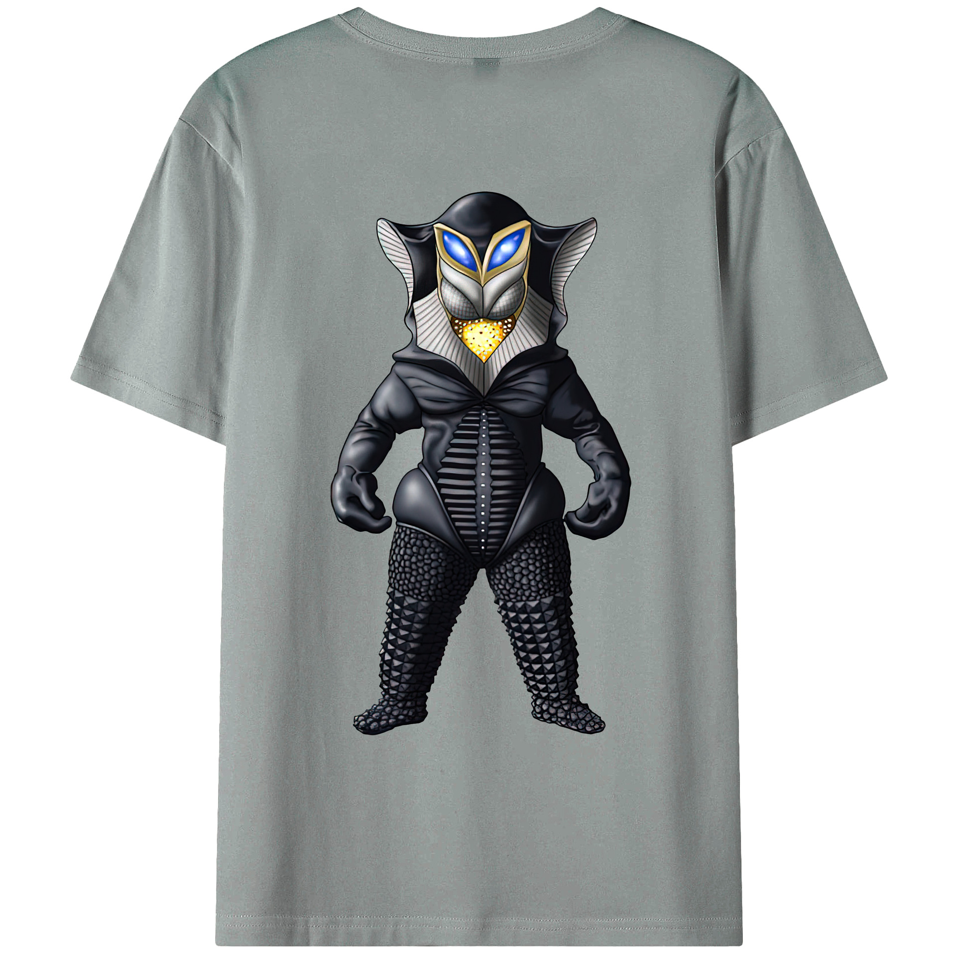 （画像用） ウルトラマン Ultraman 綿100％ メンズ半袖Tシャツ（バックプリント） 通気性